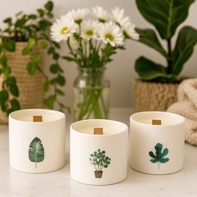Victorian Peony Scented Candle - Soy Wax Wooden Wick