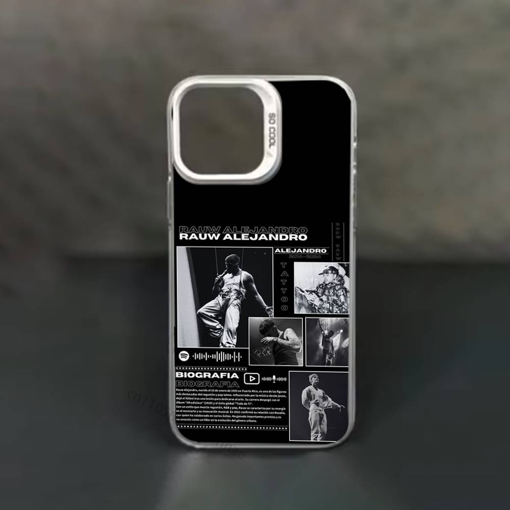 Singer R-Rauw Alejandro Phone Case for iPhone 15 16 Pro Max Air SE 11 13 Pro 14 Plus 12 11Pro 15Pro Max 16e Cover