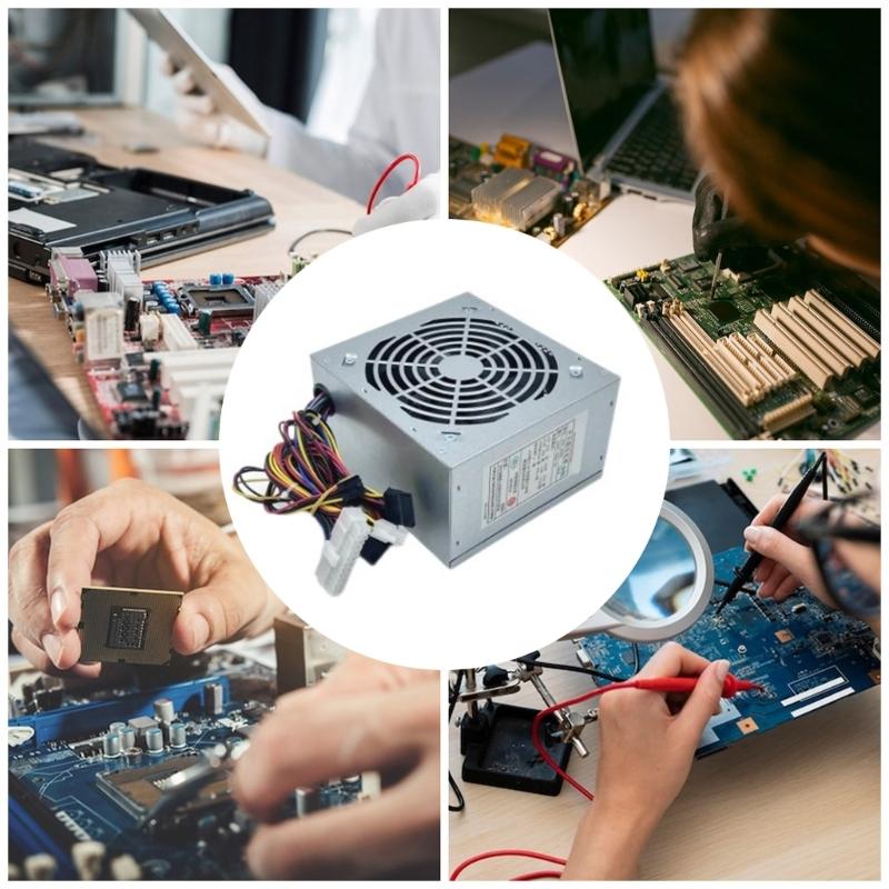 Desktop Computer Power Supply 200W/250W/300W/350W for Gaming Computers with Advanced Heat Management Case