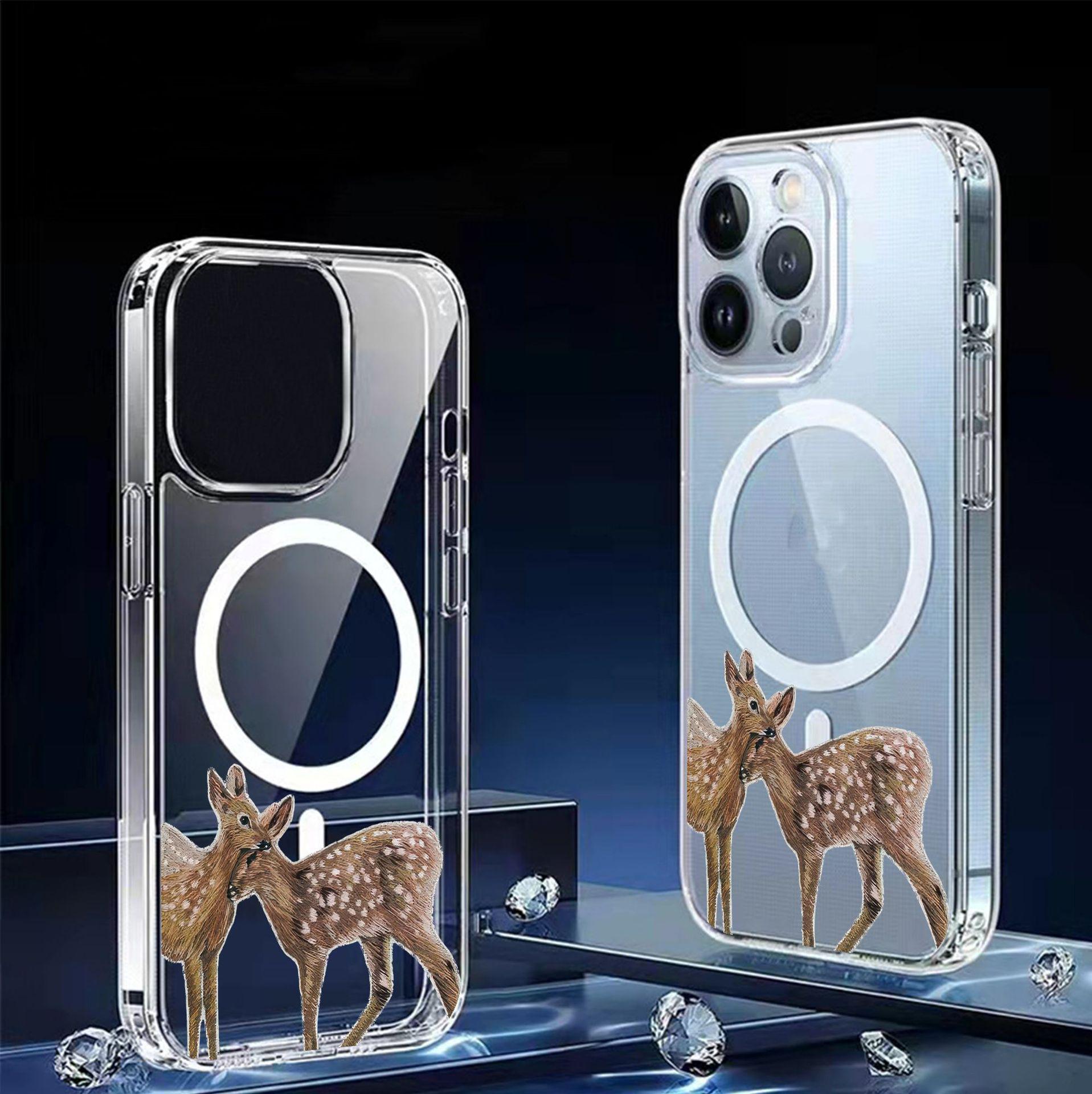 

Yi Lu You Ni Magnetic Compatible Transparent Case for iPhone 15/16/17 Pro Max iPhone 15 Pro Max прозорий