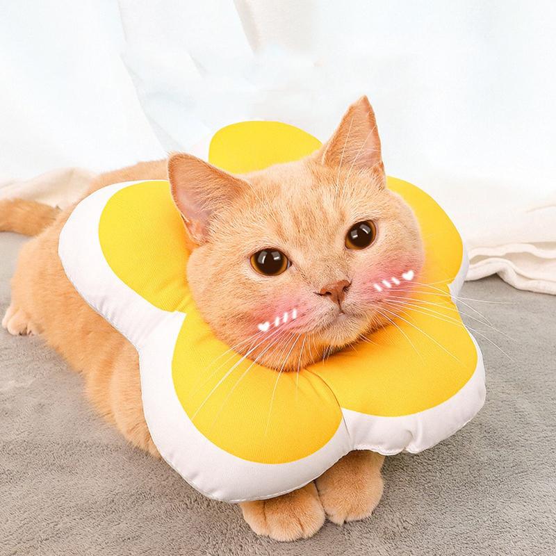 Cat headband Elizabeth circle soft and comfortable bathing, anti-bite and licking, sterilized collar cat sun flower neck ring