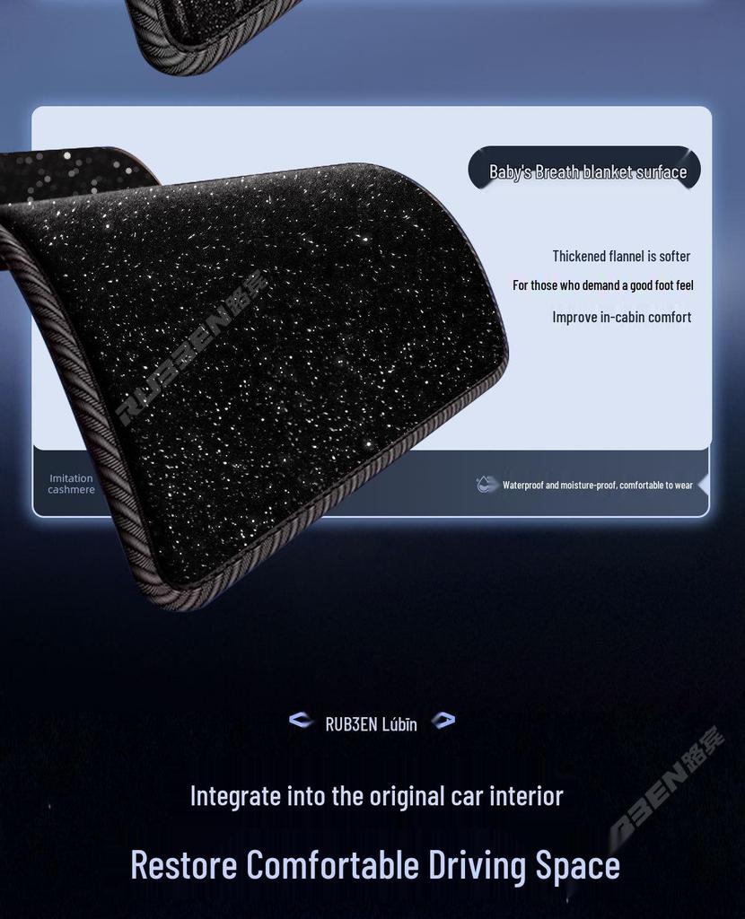 Lubin TPE Threshold Foot Pads for Leapmotor C10: Full Coverage Interior Modification Accessory