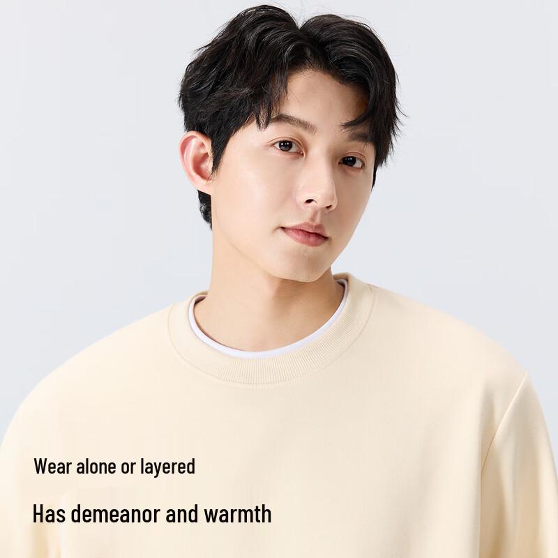 MINISO Men's Casual Round Neck Pullover Sweatshirt
