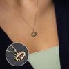 Devil Eye Necklace for Women Rhinestone Evil Eye Pendant Sparkling Dainty Necklace Jewelry