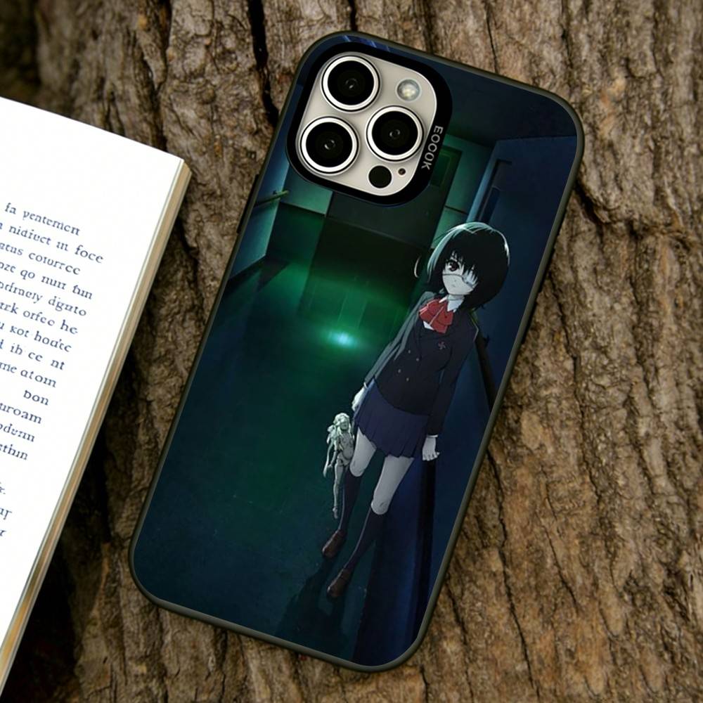 Misaki Mei Phone Case For iPhone 17,16,15,14,13,12,11 Plus,Pro Max,XS,Colored Silver Plated Inside Cover