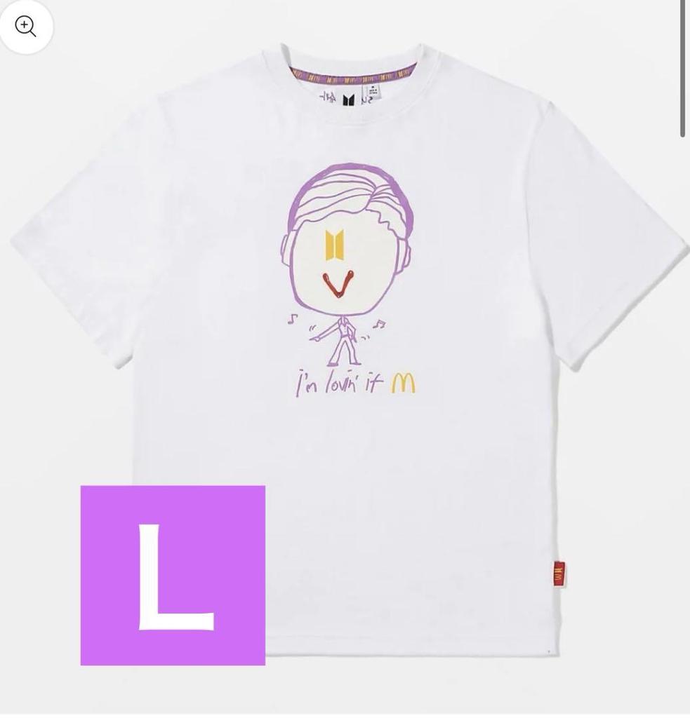 [USED] BTS V McDonald's T-shirt, size L, official
