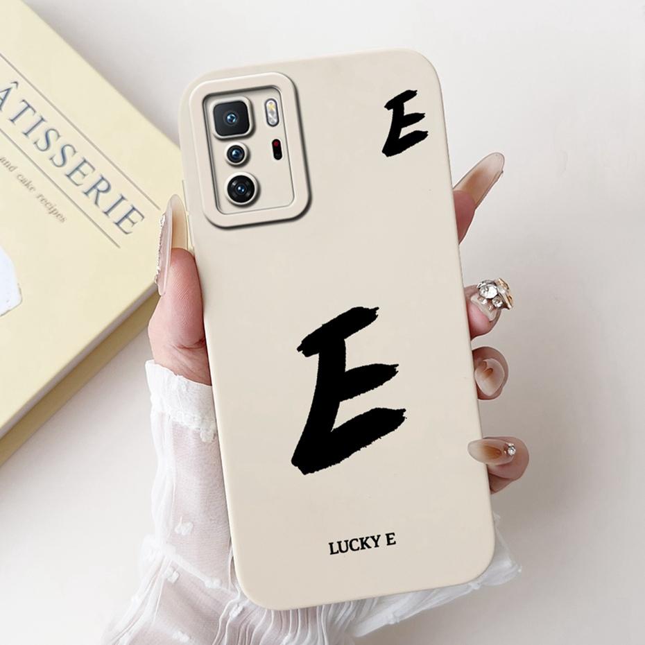 New Fashion Letter Phone Case For Xiaomi Redmi Note 10 Pro 5G Soft Silicone Shockproof Cover For Redmi Note10 5G 10T Bumper