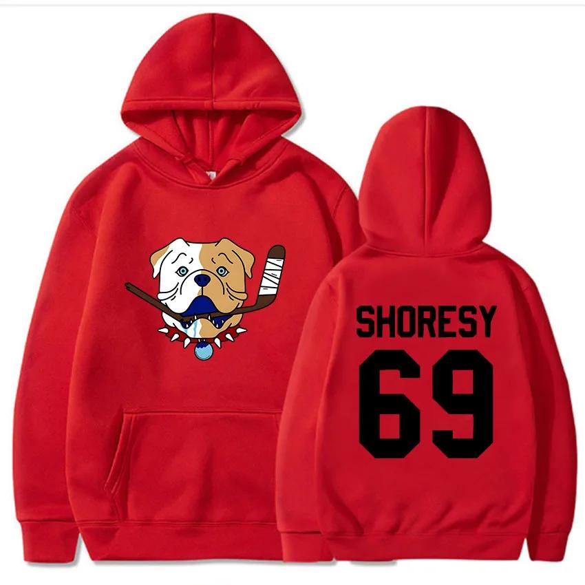 Shoresy69 Sudbury Blueberry Bulldogs Hoodies Men Streetwear Long Sleeve Casual Women Sweatshirts Cartoon Graphic Clothes Hoodie
