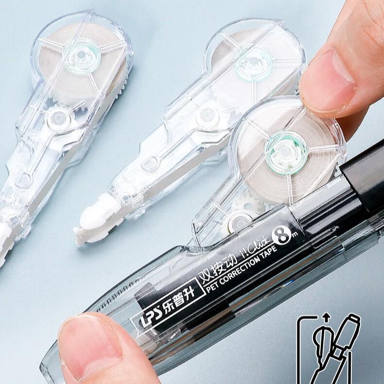 

Lepu Sheng 9760 Double-Press Correction Tape Pen with Replaceable Core