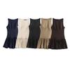 European & American Style Sleeveless Bow Vest Dress – Autumn High-End Loose Fit