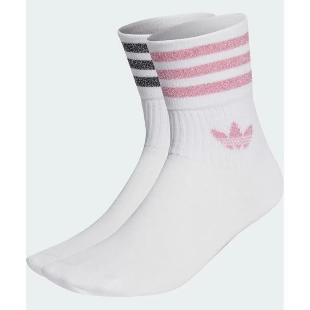 adidas Mid-Cut Glitter Crew Socks 2 Pairs HK0301 2873559 M
