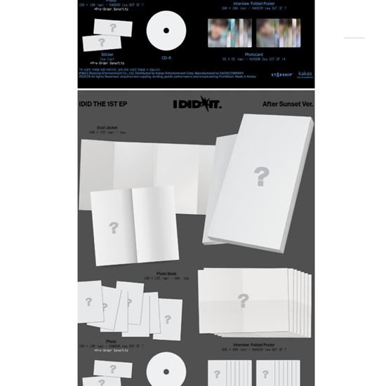 IDID 1st Mini Album ?- I did it - Yesterday Ver. / After Sunset Ver. Random - Release date    2025-09-15
