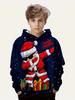 Neue Weihnachts-Weihnachtsmann-Hoodies 3D-Druck Elch-Sweatshirts Jungen Mädchen Kapuzen-Sweatshirt Kinder-Pullover Kinder-Trainingsanzug Kleidung
