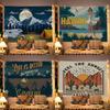 VIKAMA Summer Theme Tapestry Hawaiian Desert Camping Living Room Camper Decoration Room Decoration