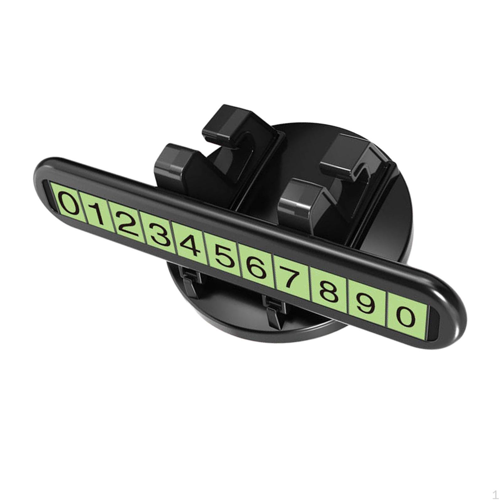 

Car Temporary Parking Card Phone Holder, Interior Accessories, Mount Bracket, Luminous Degree чёрный