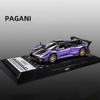 1:32 Scale Diecast Car Pagani Zonda Revolution Super Sport Car Metal Model, With Light Sound Pull Back Vehicle Toys Collection