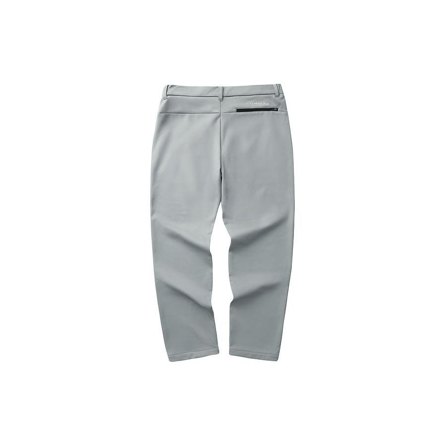 Skechers Walking Series Solid Color Mid-Rise Fleece Lined Casual Pants Men bottoms Shark-Gray L423M154-00MM