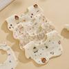Random 1pcs Baby Bibs Simple Cotton Newborn Bibs Children's Accessories Drool Bib