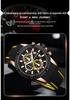 Sanda Men's Classic Quartz Wristwatch with Silicone Band, Three Sub-dials, Calendar & Luminous Markers.