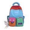 School Bag New Dopamine Backpack for Women, Large Capacity Color-Block Casual Travel Lightweight Backpack for Middle and High School Students