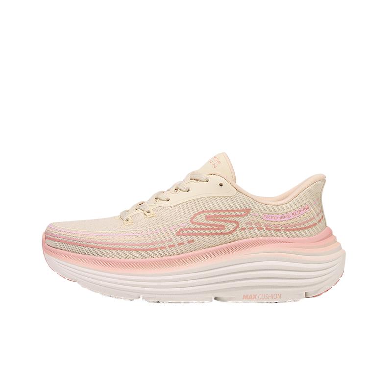 Skechers Go Series Thick Sole Lace-Up TPU Low-Top Running Shoes Women sneakers 129488-NAT 38