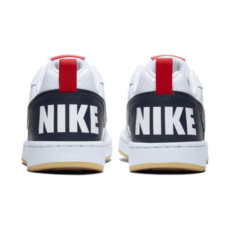 Nike Court Borough Low White Obsidian Gum GS Sneakers 839985-105