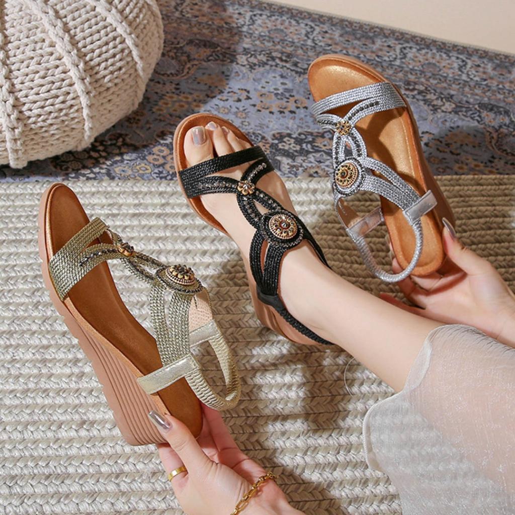 Hot Women Shoes Summer Fairy Style Wedges Shoes For Women Sandals With Arch Support Comfortable Sandalias De Mujer Verano 2026