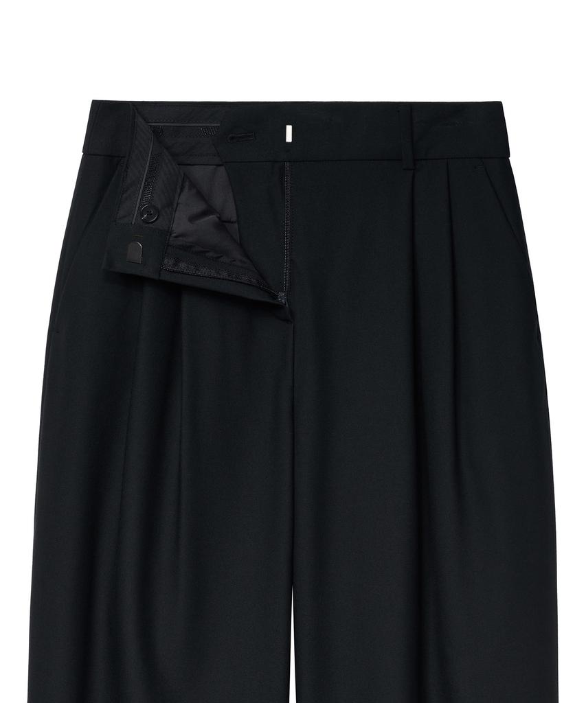 MUSINSA STANDARD WOMAN Women'S Real Wide Belted Slacks [Black]