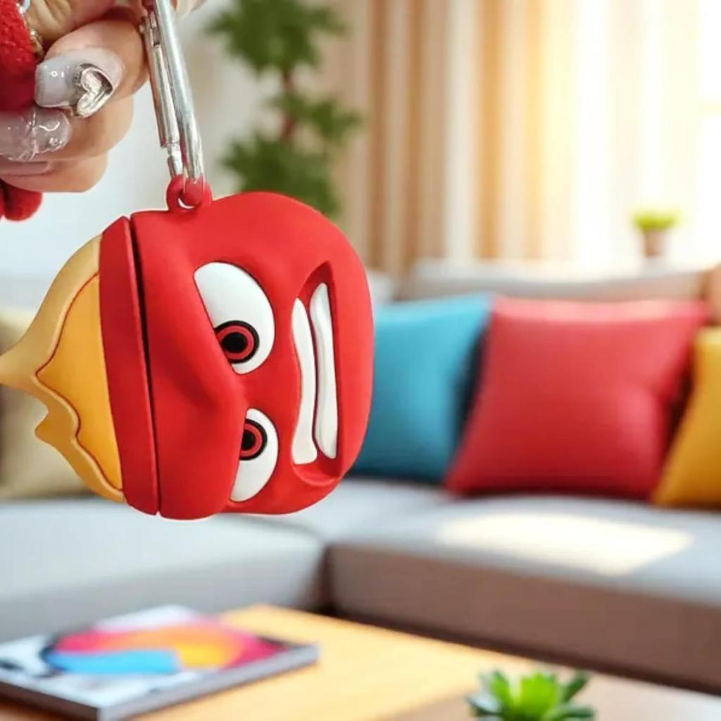 Чехол для наушников Мыслями наизнанку Inside Out Головоломка Гнев футляр для наушников защитный силикон