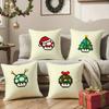 M-Mushroom Christmas Outfit Pillow Case Sofa And Living Room Decorative Cushion Covers Dust-proof And Mite-proof Invisible Zippe