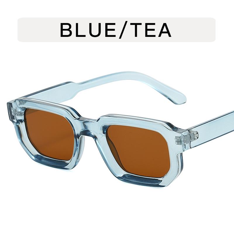 Retro Polygon Women's Sunglasses: Minimalist, High-End Square Frames