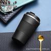 304 Edelstahl Kaffeetasse mit Silikon, Modische Outdoor-Sport-Thermoskanne, Graviertes Logo.