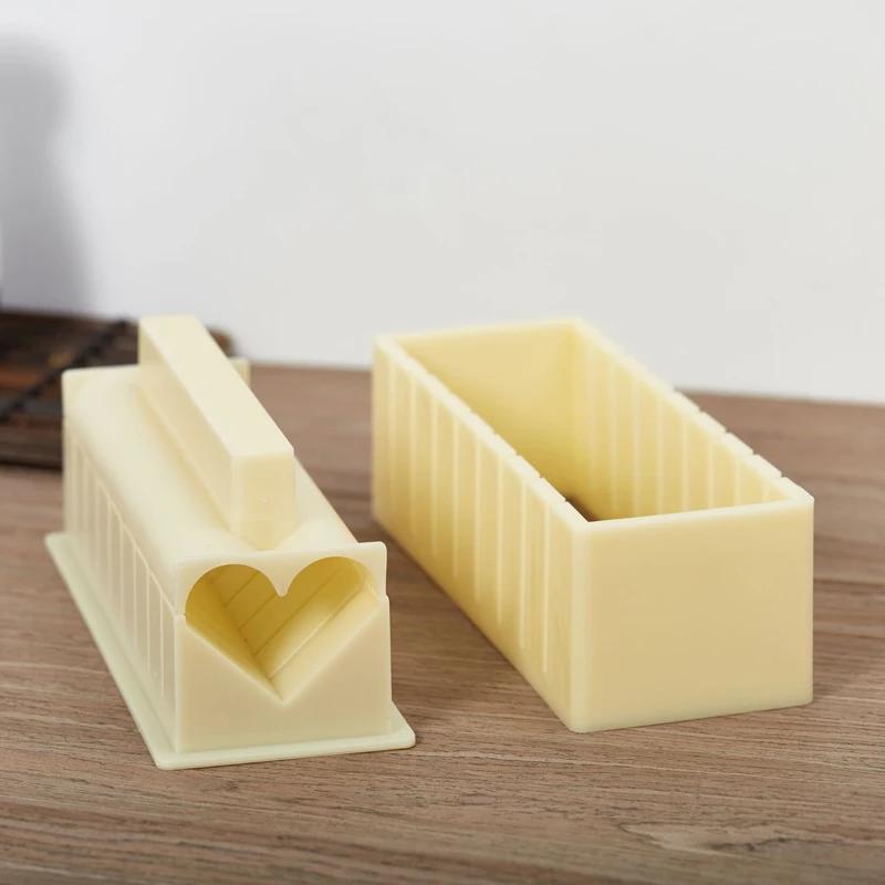 Sushi Maker Equipment Kit Plastic  Sushi Rolls Mold Round Square Heart-shaped Sushi Making Tools Cake Roll Mold Kitchen Tools