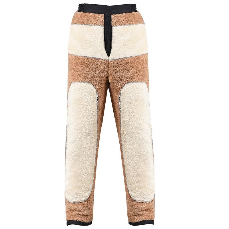 Pánské zesílené ležérní zimní kalhoty - Hřejivé bavlněné sametové kalhoty pro středního věku a starší