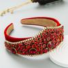 2026 Headband Headband Retro Exaggerated High Cranial Top Korean Version Head Cave Wide Edge Hair Accessories
