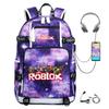 Cartoon Game Merchandise With Usb Hiking Bag College Students Outdoor Travel Large Capacity Backpack Bag