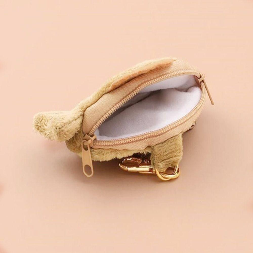 Pendant Plush Keychain Zipper Wallet Small Fish Purse Soft Taiyaki Coin Purse Coin Purse Keychain