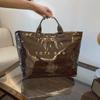 Versatile Jelly Manual Bag for Women Simple Large Capacity Commuting Tote Elegant and High-end New