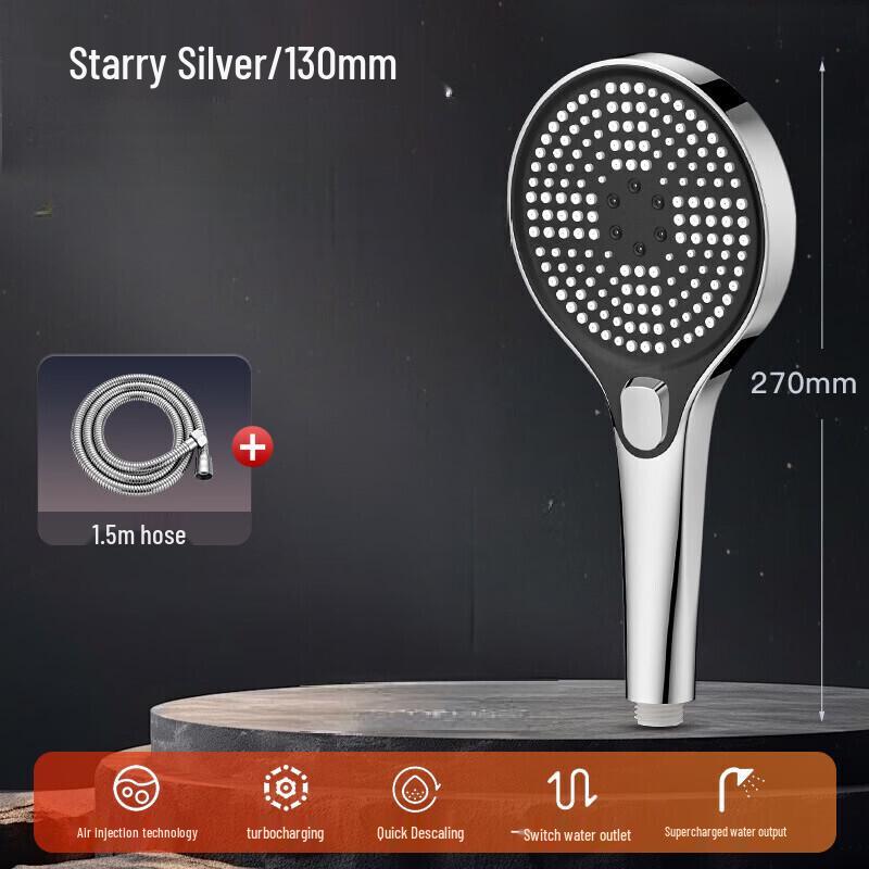 

TLXT Large Panel High-Pressure Shower Head with Hose