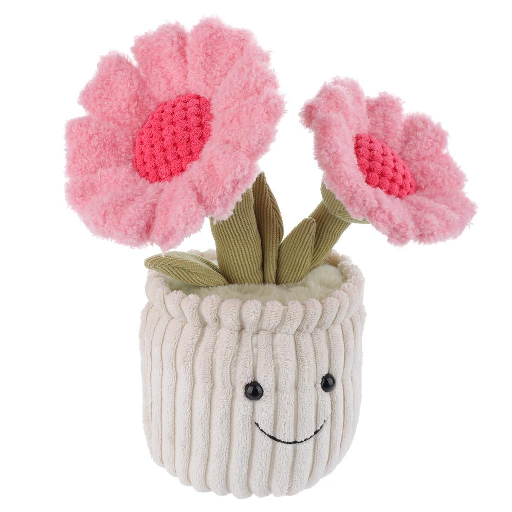 Apricot Lamb Potted Sunflower Plush Soft and Cute Stuffed Animal for Babies and Plush Potted 23cm Children's Animal, Boys, Sunflower,