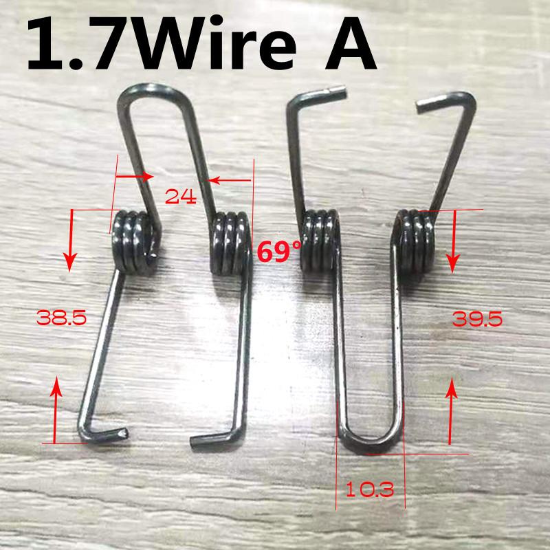 4pcs Customized Double Torsion Spring Wire 1.5/1.7mm Industrial Machinery DIY Accessories Stainless steel Spring