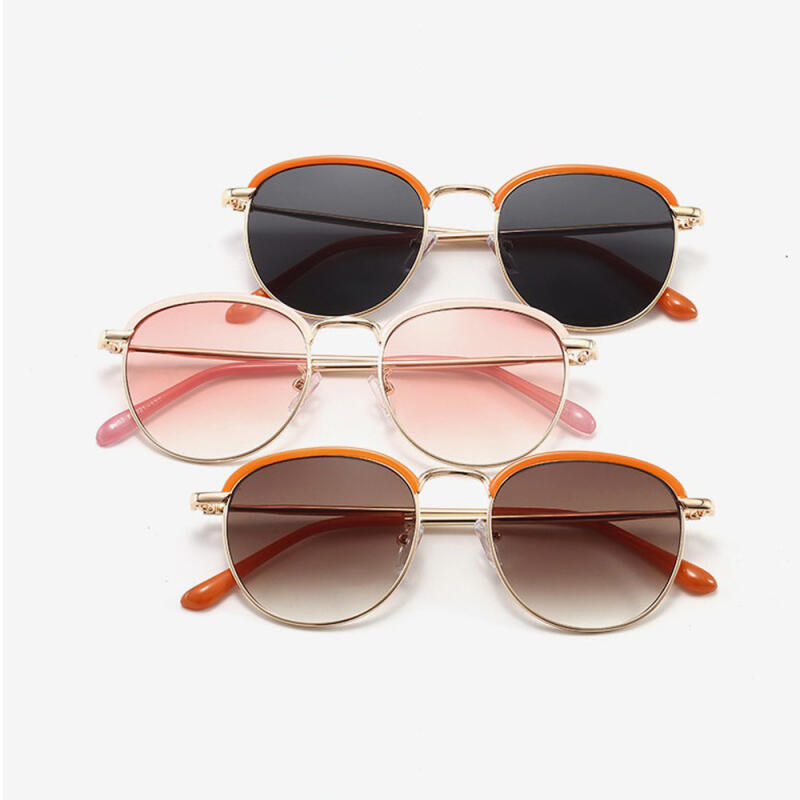 NeoRetro S9207 C3 Orange Sunglasses