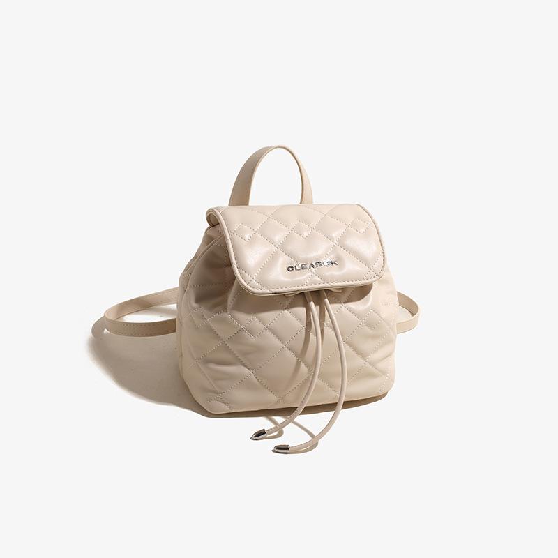 

Высококлассный рюкзак женский 2025 лето новый ромбовидный рюкзак через плечо Xiaoxiangfeng корейская версия модный нишевый рюкзак женский 15*13*18