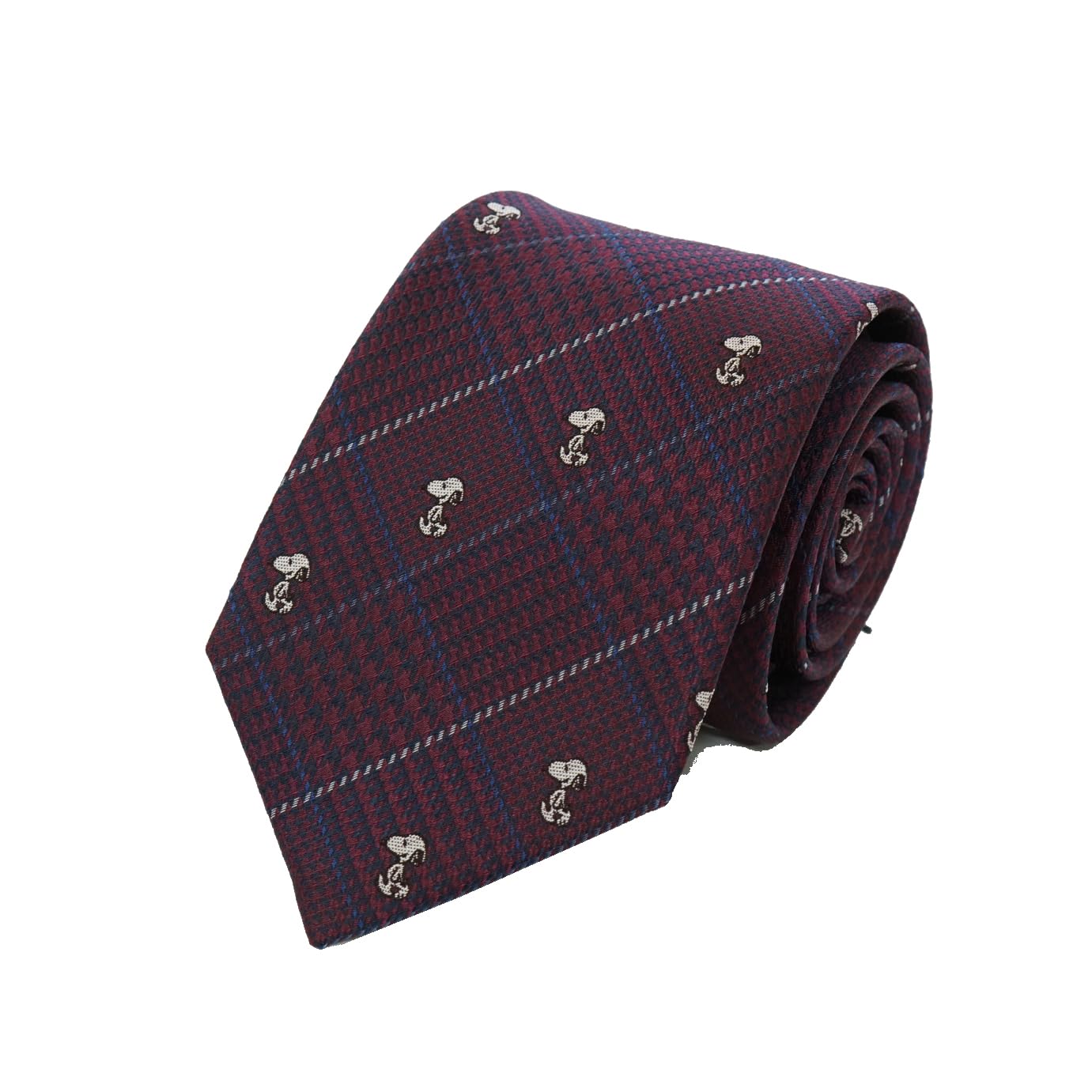 [Peanuts] PEANUTS Necktie, Snoopy Necktie 918306, Wine Color, Snoopy & Woodstock Character Necktie, Gift