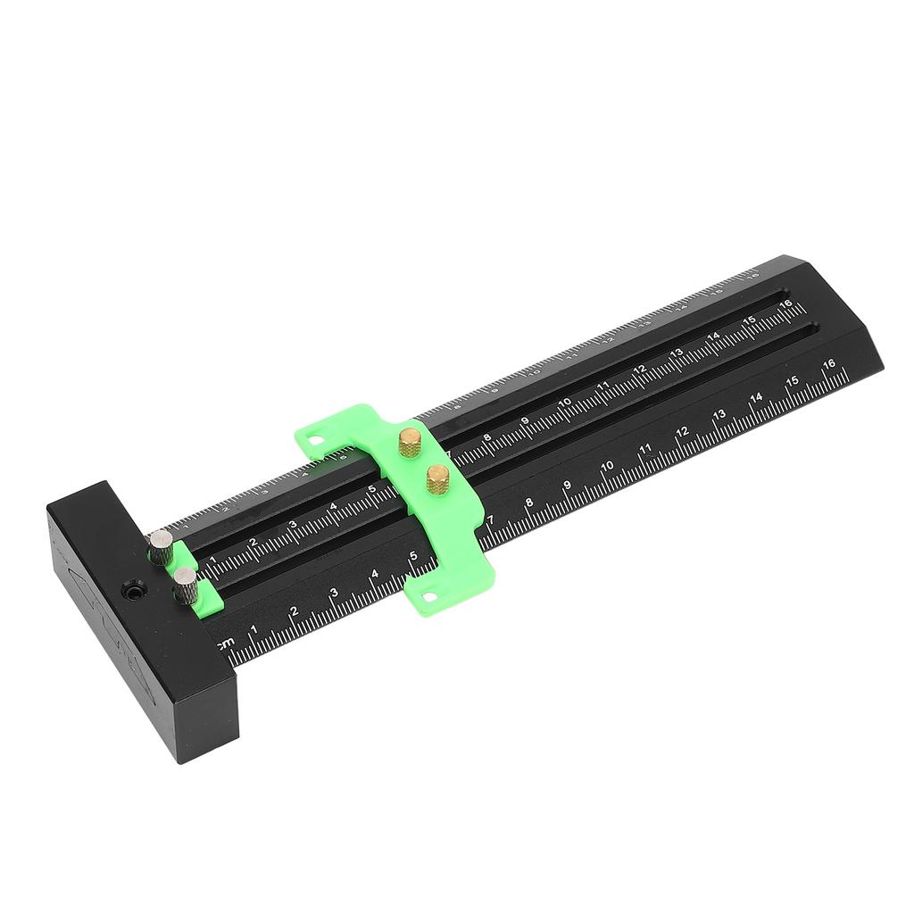 T Square Ruler Metal Aluminum Alloy Double Needle Woodworking Line Drawing Parallel Vertical