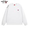 Charles Heart Embroidered Cotton Crewneck Sweatshirt