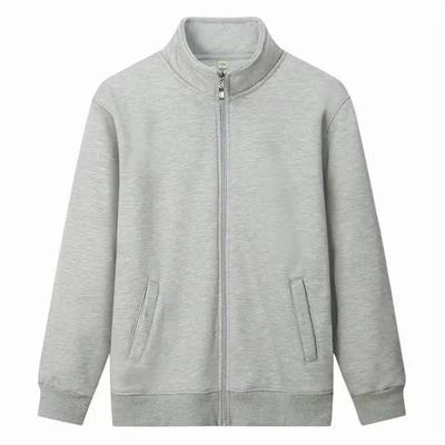 Stand Collar Cardigan Sweatshirt Autumn Winter New Coat Velvet Thickened Warm Men's Same Running Breathable