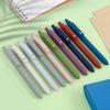 5pcs Quick-Dry Gel Pens 0.5mm Fine Tip, Retractable, Smooth Writing Aesthetic Design In Assorted Colors - Ideal for School, Office, Diary Use & Gift