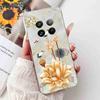 For Realme 12 Pro RMX3842 6.7" Summer Lotus Cute Cat Soft Silicone TPU Cover For Realme 12Pro+ 12Pro Plus RMX3840 Bumper Shell