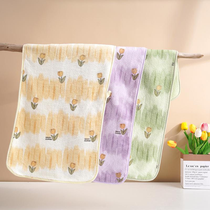 Korallfleecehandduk 75*35 mjuk och luddar inte mer än ren bomull absorberande tvättlapp badhandduk herr och dam par ansiktshandduk 2/3/4/st